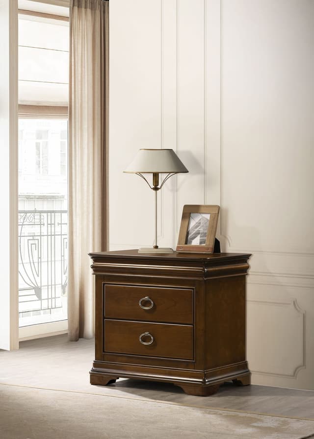 Garland 2-drawer Nightstand Bedside Table Brown Cherry — photo 2