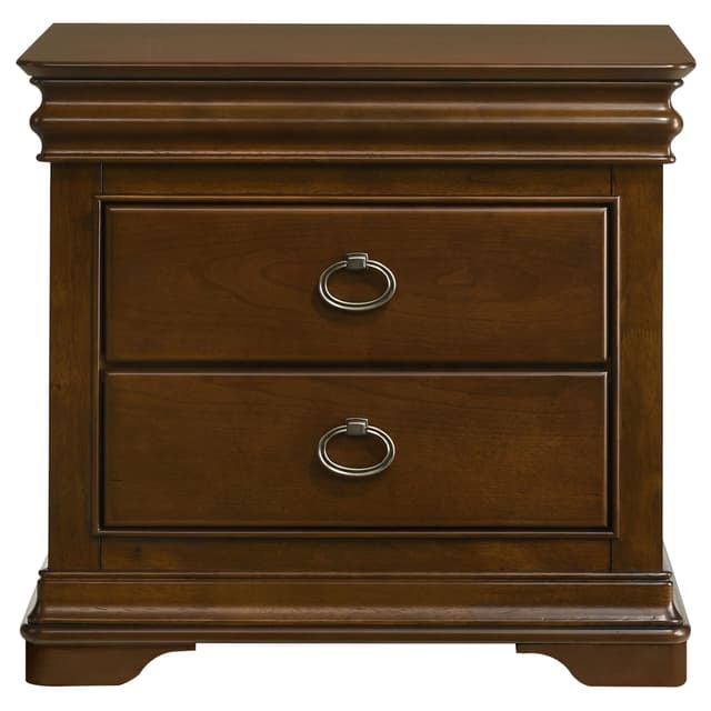 Garland 2-drawer Nightstand Bedside Table Brown Cherry — photo 3