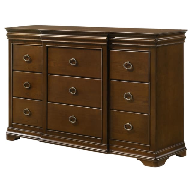 Garland 9-drawer Bedroom Dresser Cabinet Brown Cherry — photo 4