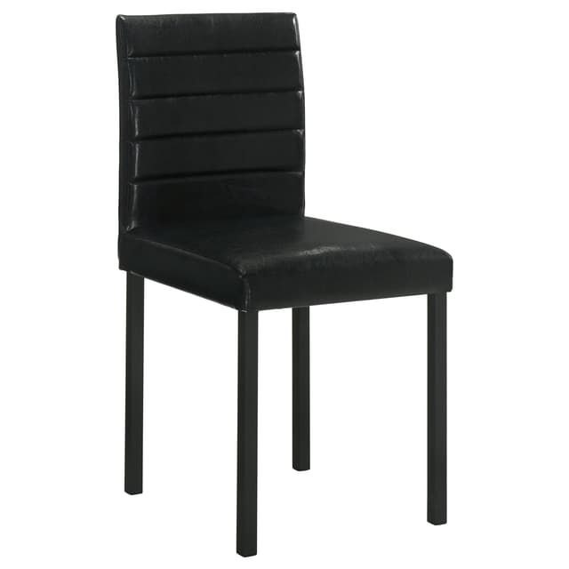 Garza Upholstered Dining Side Chair Black (Set of 4) — photo 3