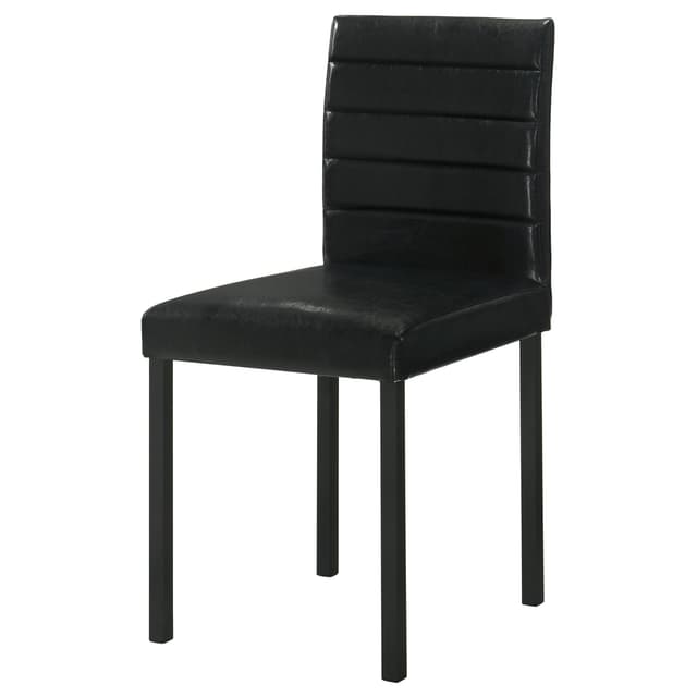 Garza Upholstered Dining Side Chair Black (Set of 4) — photo 5