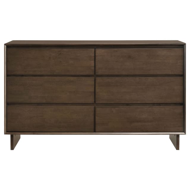 Glenwood 6-drawer Dresser Cabinet Warm Brown — photo 3