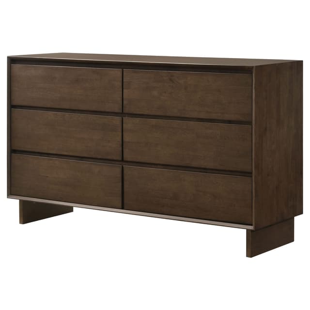 Glenwood 6-drawer Dresser Cabinet Warm Brown — photo 4