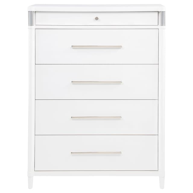 Gracemont 5-drawer Bedroom Chest of Drawers White — photo 3