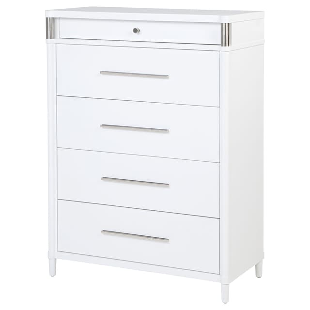 Gracemont 5-drawer Bedroom Chest of Drawers White — photo 4