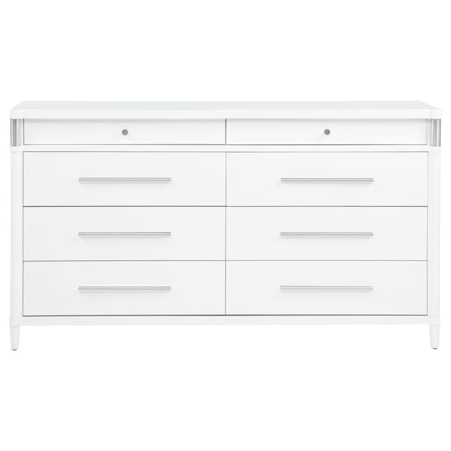 Gracemont 8-drawer Bedroom Dresser Cabinet White — photo 3