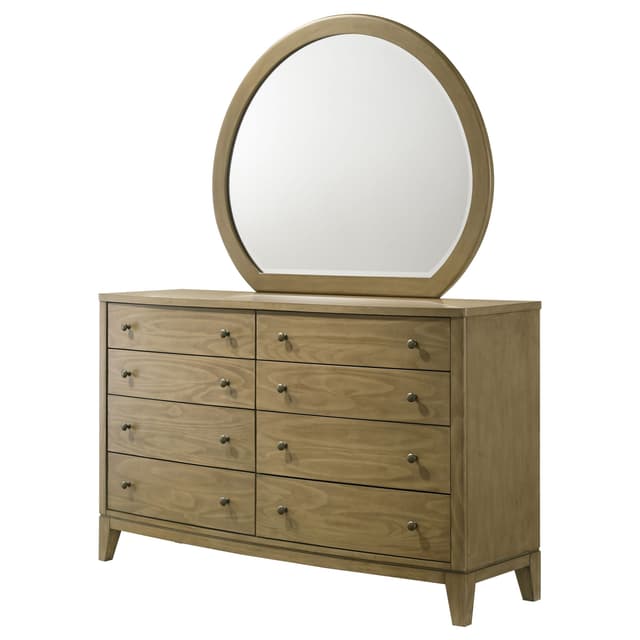 Granada 8-drawer Dresser and Mirror Natural Pine — photo 4