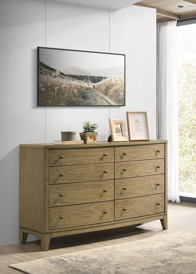 Granada 8-drawer Dresser Cabinet Natural Pine — photo 2