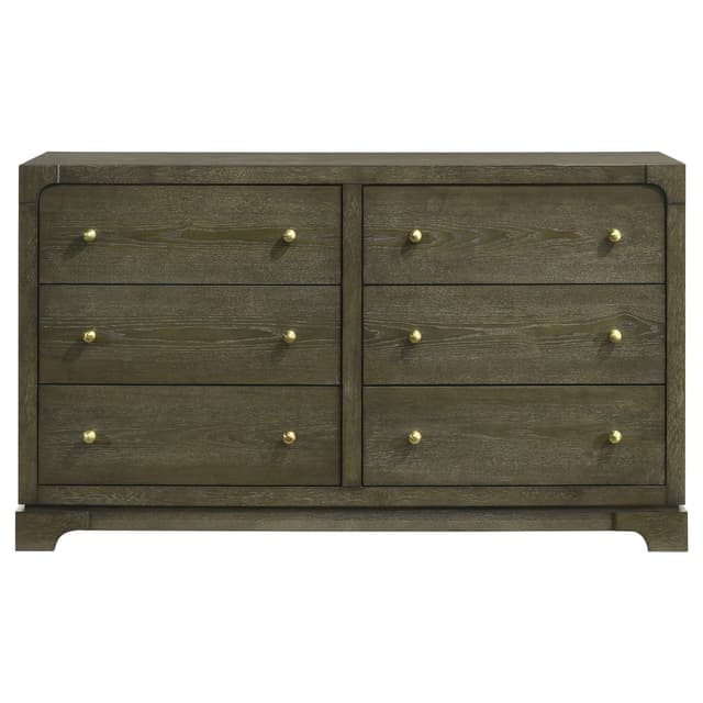Gran Park 6-drawer Dresser Cabinet Dark Cocoa — photo 3