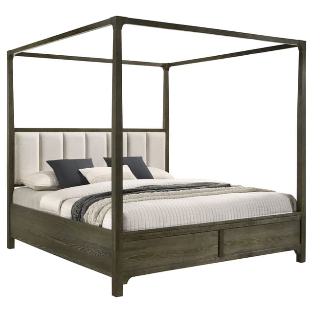 Gran Park Queen Canopy Bed Dark Cocoa — photo 3