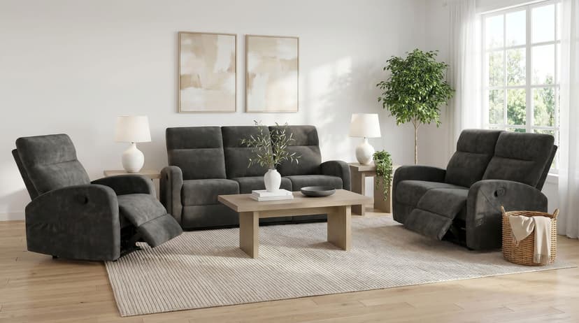 Hamilton Manual Reclining Sofa Set