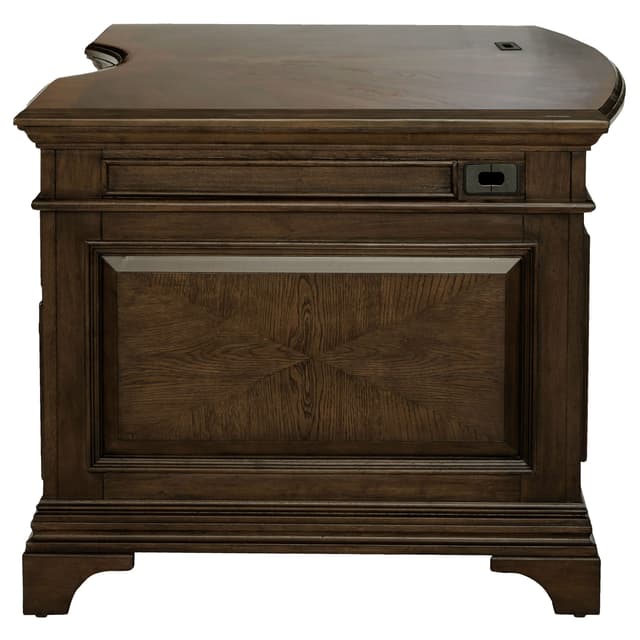 Hartshill 72-inch 7-drawer Executive Desk Burnished Oak — photo 5