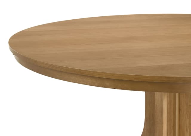 Hartville 60-inch Round Dining Table Natural Light Brown — photo 5