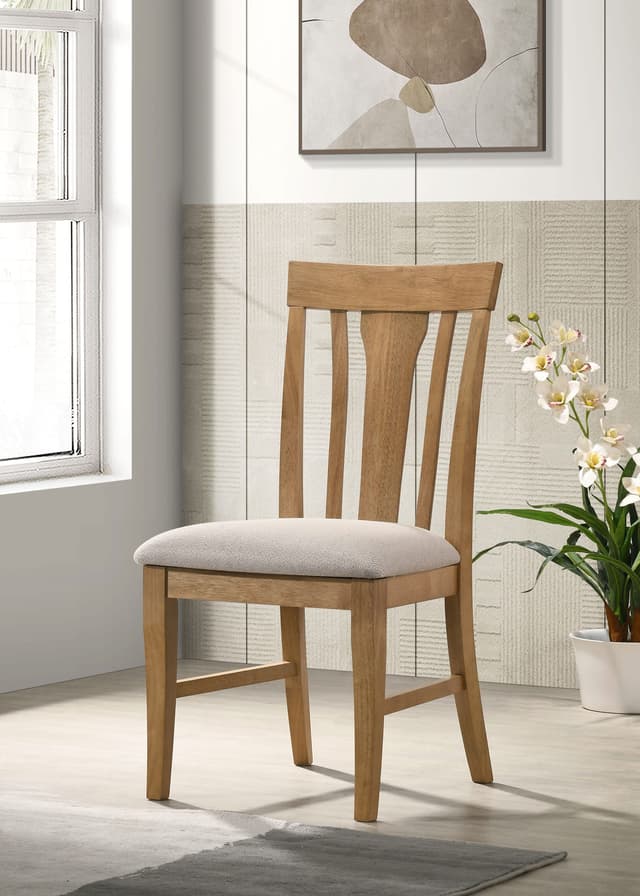 Hartville Dining Side Chair Natural Light Brown (Set of 2) — photo 2