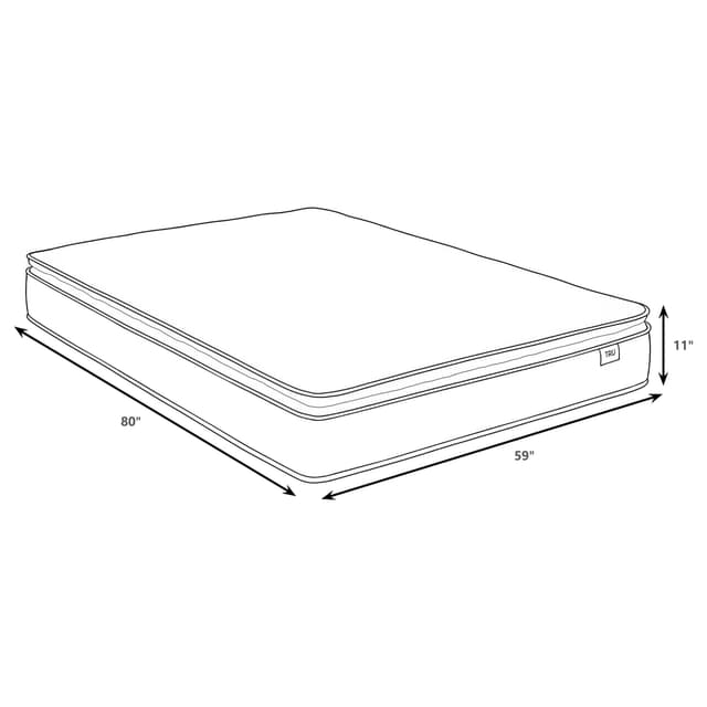 Hayes 11" Pillow Top Hybrid Mattress — photo 5