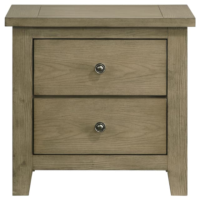 Hazlewood 2-drawer Nightstand Bedside Table Vineyard Oak — photo 3