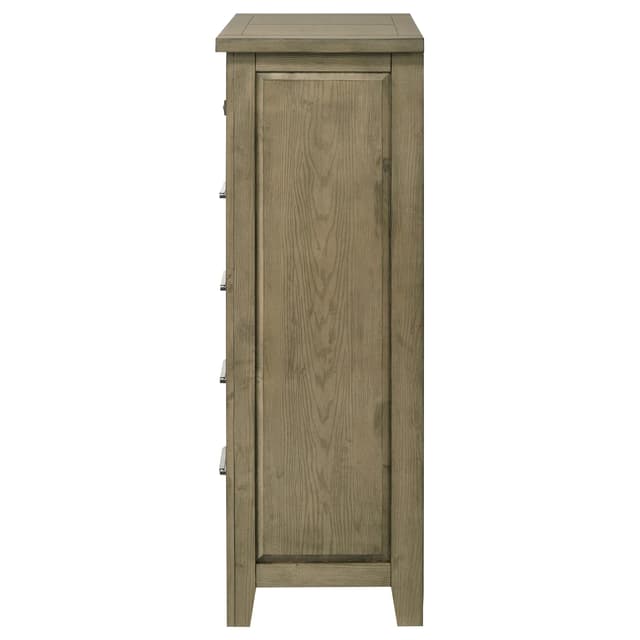 Hazlewood 5-drawer Bedroom Chest of Drawers Vineyard Oak — photo 5