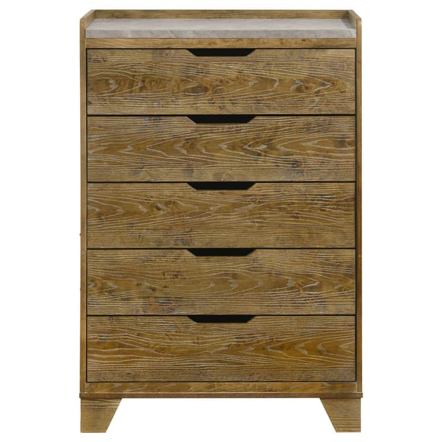 Henderson 5-drawer Bedroom Chest of Drawers Medium Oak — photo 3