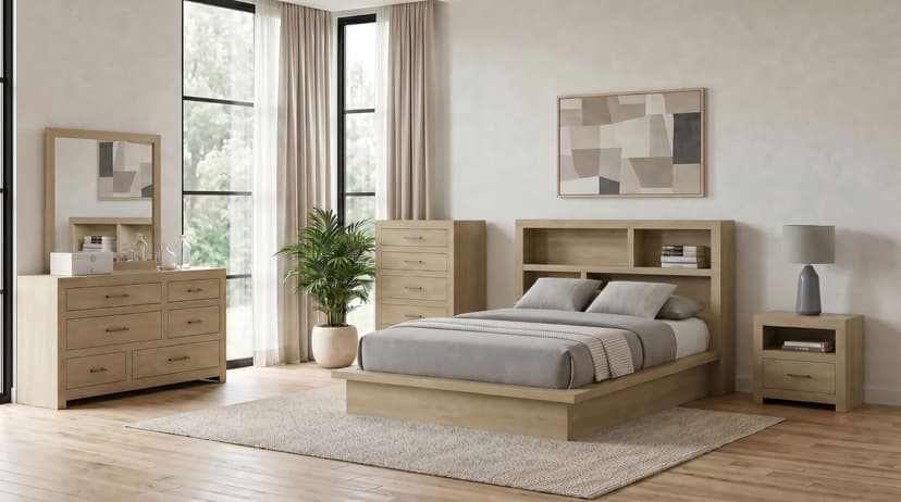 Hendricks Bedroom Set with Bookcase Bed