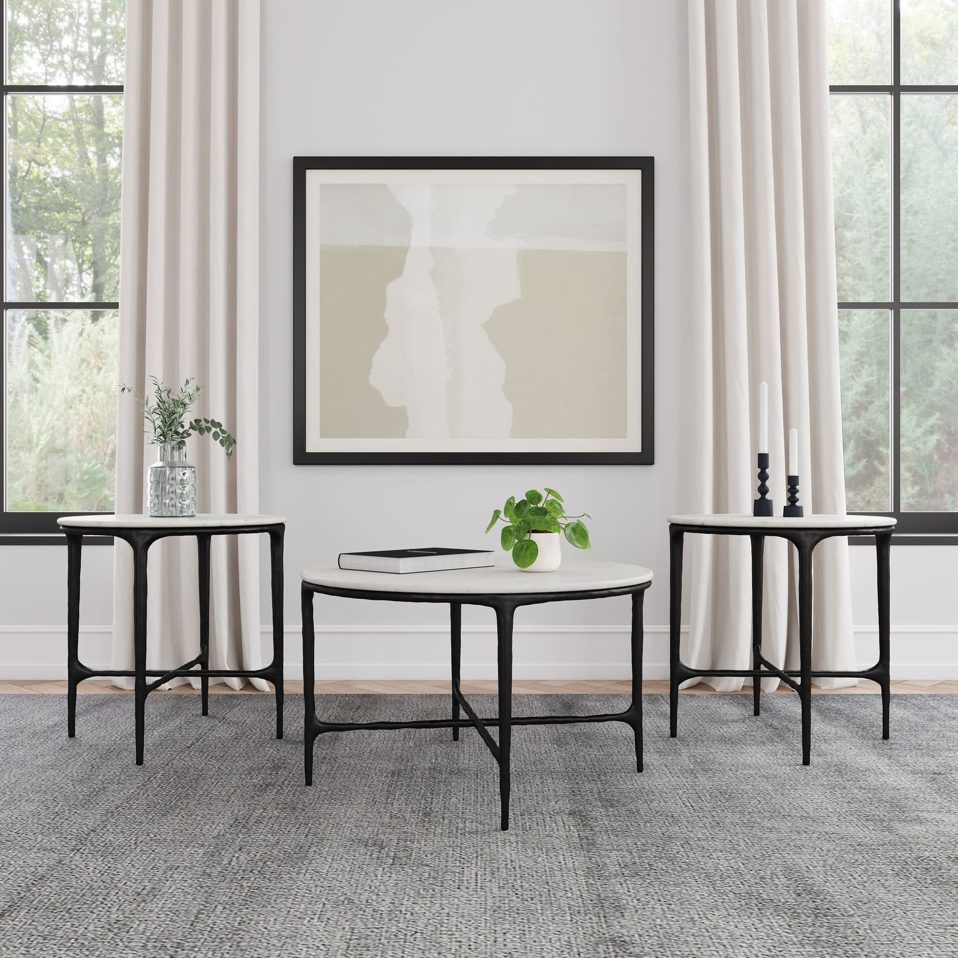 Hermas Coffee Table Set