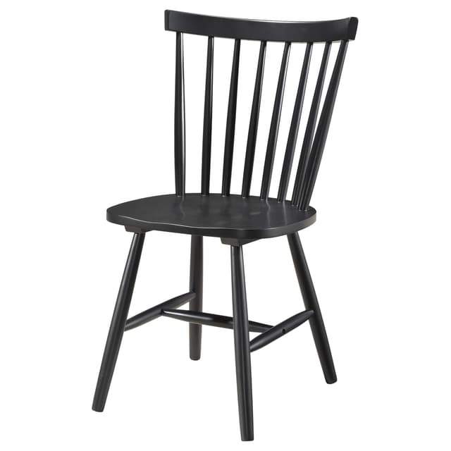 Hollyoak Windsor Wood Dining Side Chair Black (Set of 2) — photo 5