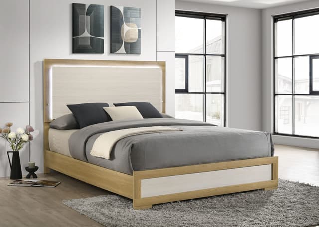 Hyland Wood LED Panel Bed — photo 2