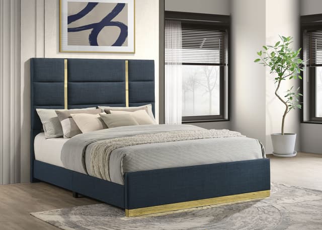 Ines Upholstered Panel Bed — photo 2