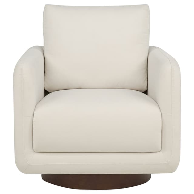 Iris Upholstered Swivel Accent Chair — photo 3