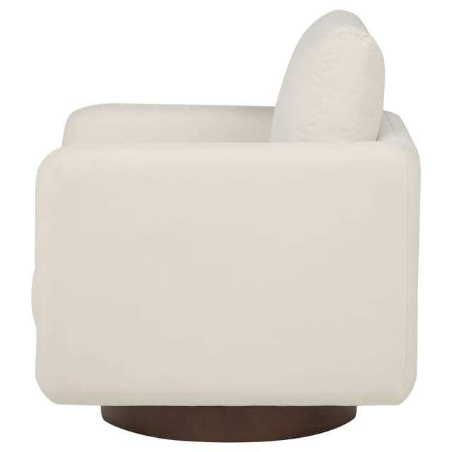 Iris Upholstered Swivel Accent Chair — photo 5