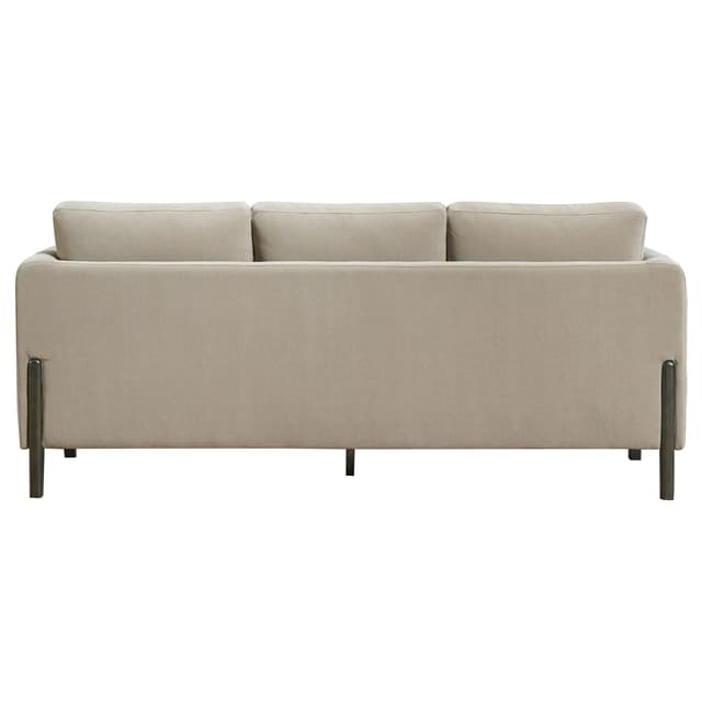 Islington Fabric Upholstered Panel Arm Sofa Taupe — photo 5