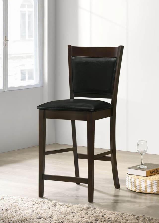 Jaden Upholstered Counter Chair Espresso (Set of 2) — photo 2