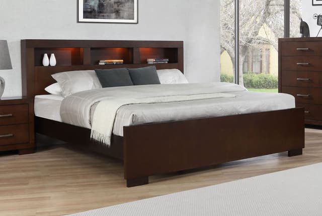 Jessica Wood LED Bookcase Bed — photo 2