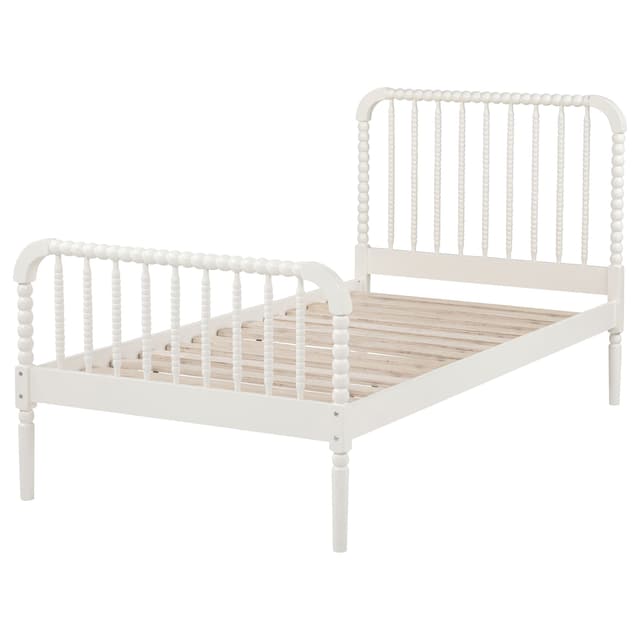 Jones Wood Twin Open Frame Bed White — photo 5