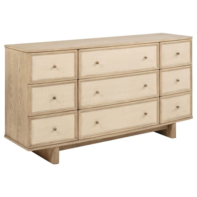 Kailani 9-drawer Dresser Cabinet Beige Oak — photo 1