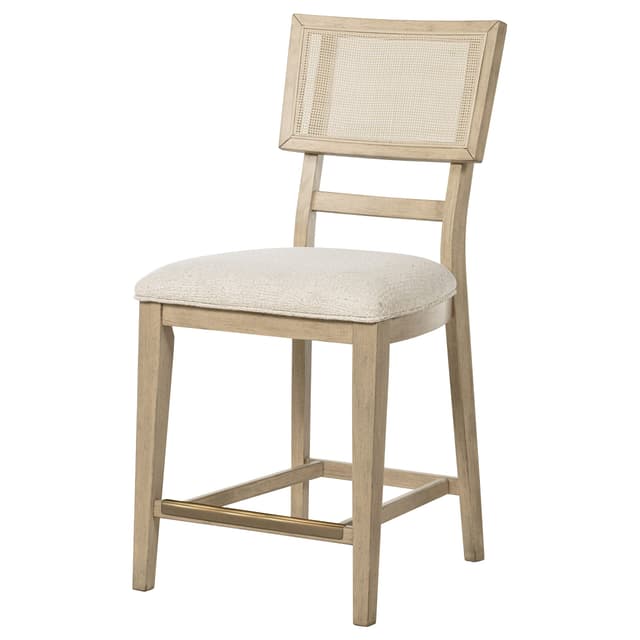 Kailani Rattan Cane Counter Side Chair Beige Oak (Set of 2) — photo 5
