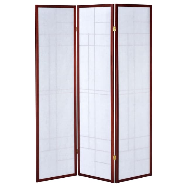 Katerina 3-Panel Room Divider Folding Shoji Screen Cherry — photo 5