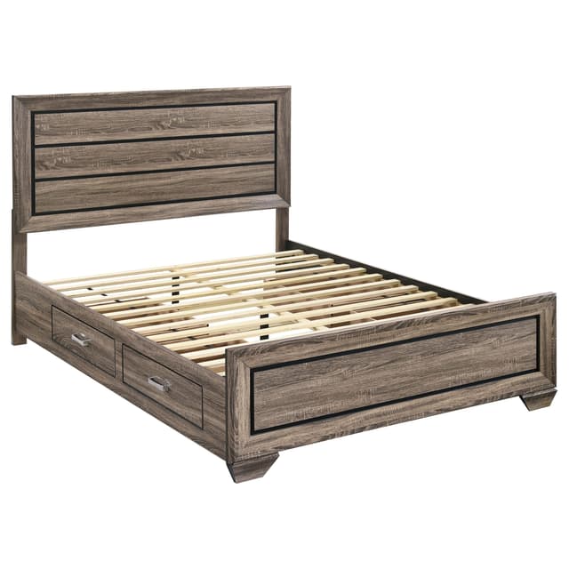 Kauffman Wood Panel Storage Bed — photo 1
