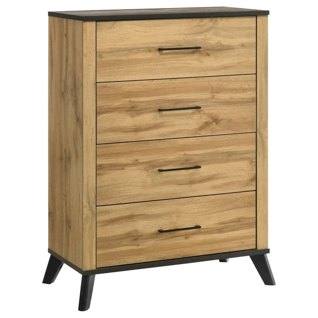 Kaywood 4-drawer Bedroom Chest of Drawers Natural Pine — photo 1