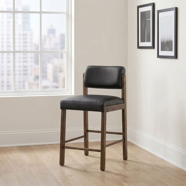 Kehoe Faux Leather Counter Height Dining Chair — photo 2