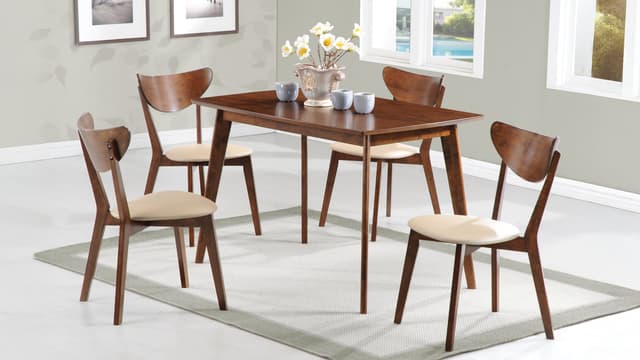 Kersey 5-piece Rectangular Dining Table Set Chestnut — photo 1