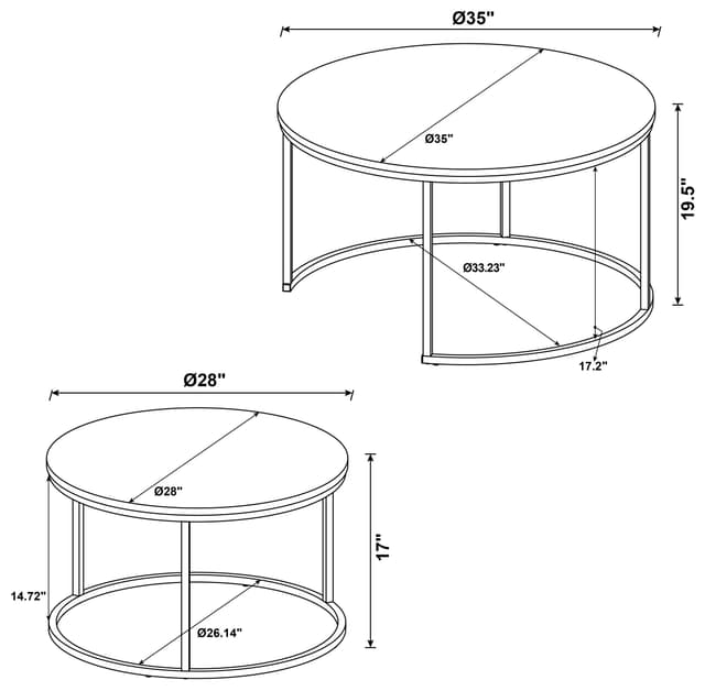 Lainey Nesting Coffee Table — photo 5