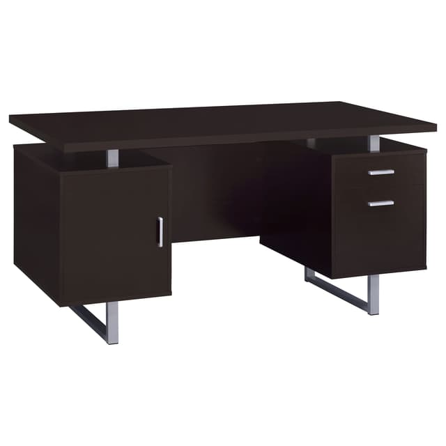 Lawtey 60-inch 2-drawer Office Computer Desk Cappuccino — photo 1