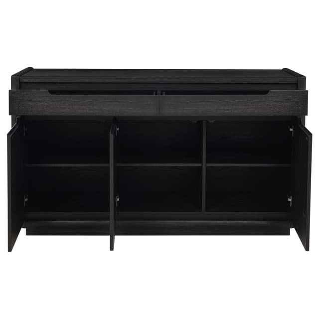 Leandro 2-drawer Dining Sideboard Server Burnished Black — photo 4