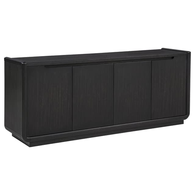 Leandro 72-inch 4-door TV Stand Media Console Burnished Black — photo 1