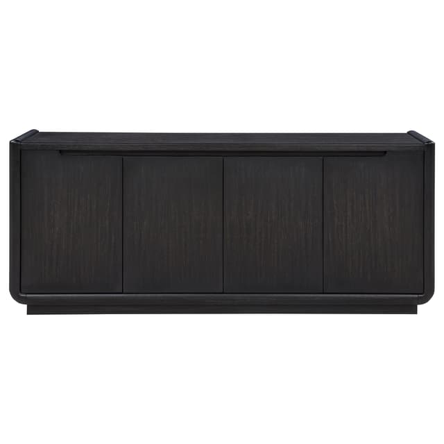 Leandro 72-inch 4-door TV Stand Media Console Burnished Black — photo 3