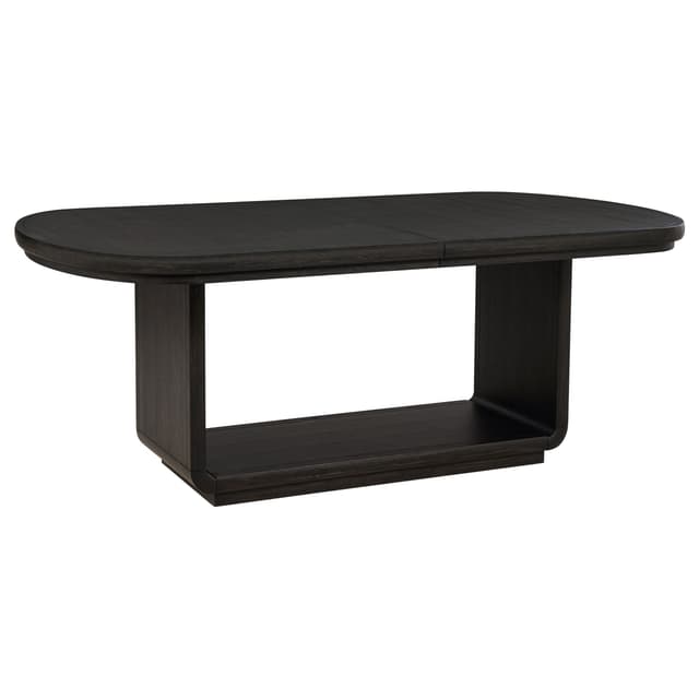 Leandro 78-inch Extension Dining Room Table Burnished Black — photo 4