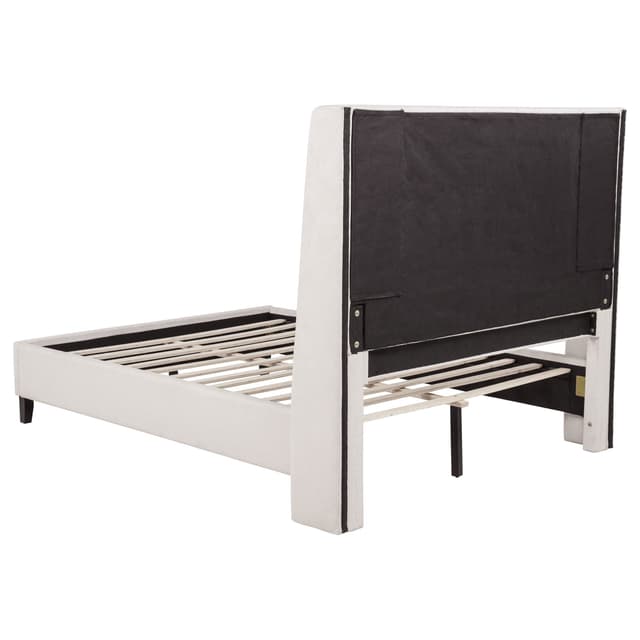 Leslie Upholstered Wingback Platform Bed — photo 5