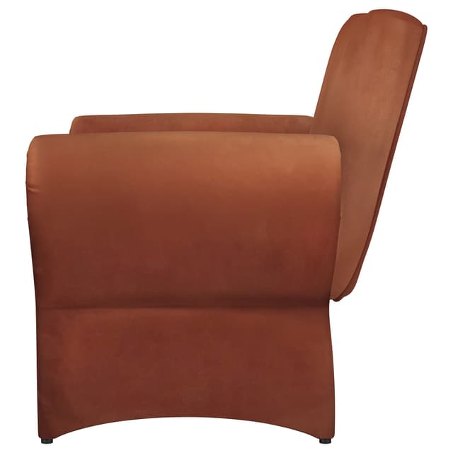 Liana Upholstered Roll Arm Accent Armchair Rust Orange — photo 5