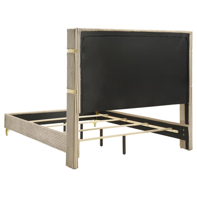 Lucia Upholstered Wingback Bed — photo 4
