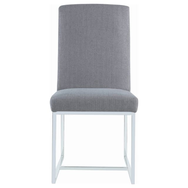 Mackinnon Upholstered Dining Side Chair Grey (Set of 2) — photo 4
